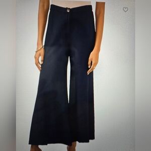 Vince Camuto Women's Classic Navy Afterglow Wide Leg Pants NWT